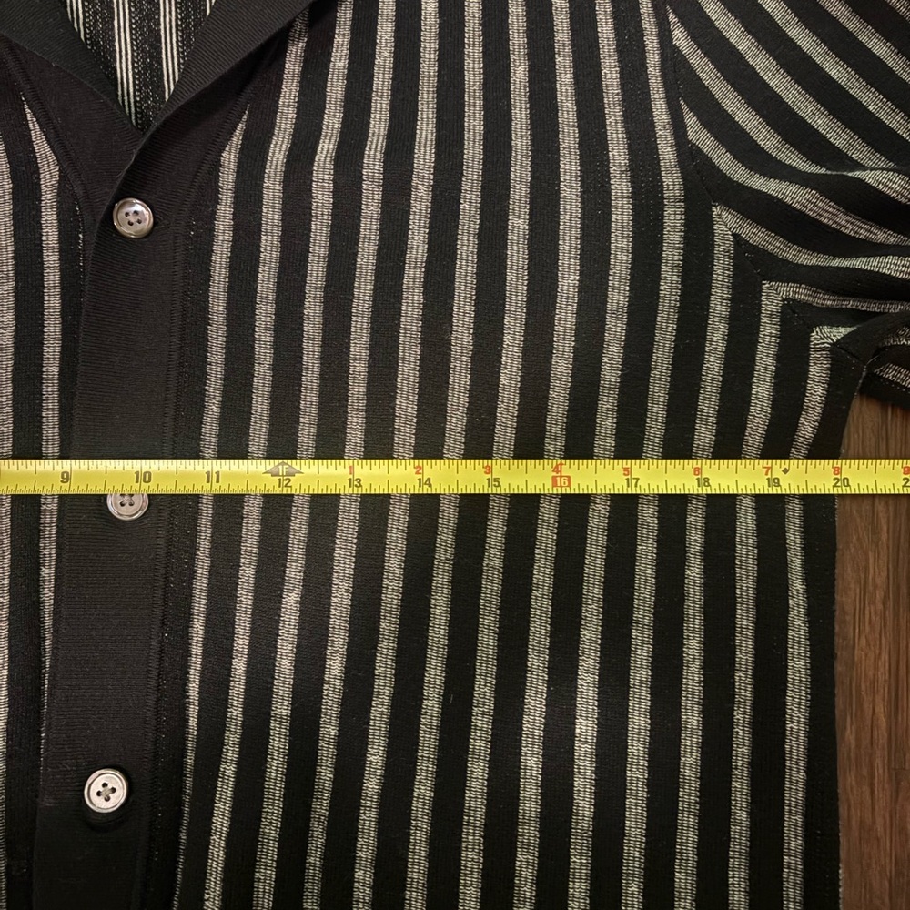 Todd Snyder - Silk Cotton Striped Bungalow Sweater Polo (Medium) - Picture 5 of 6